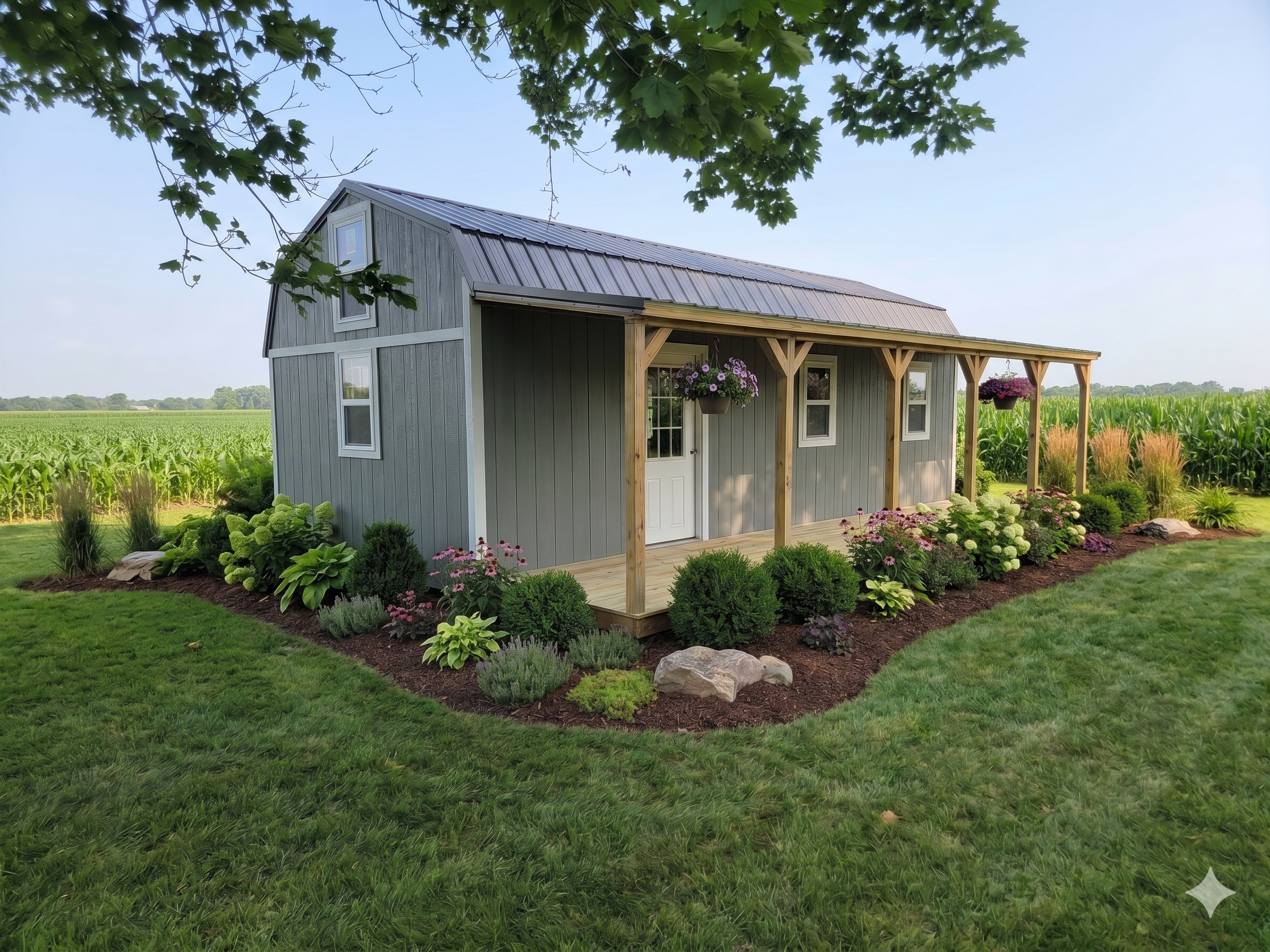Lofted Side Porch Cabin 2