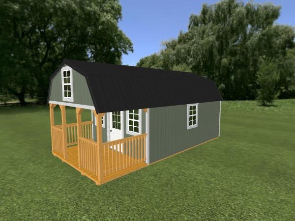 Lofted Cabin: 12' x 24'